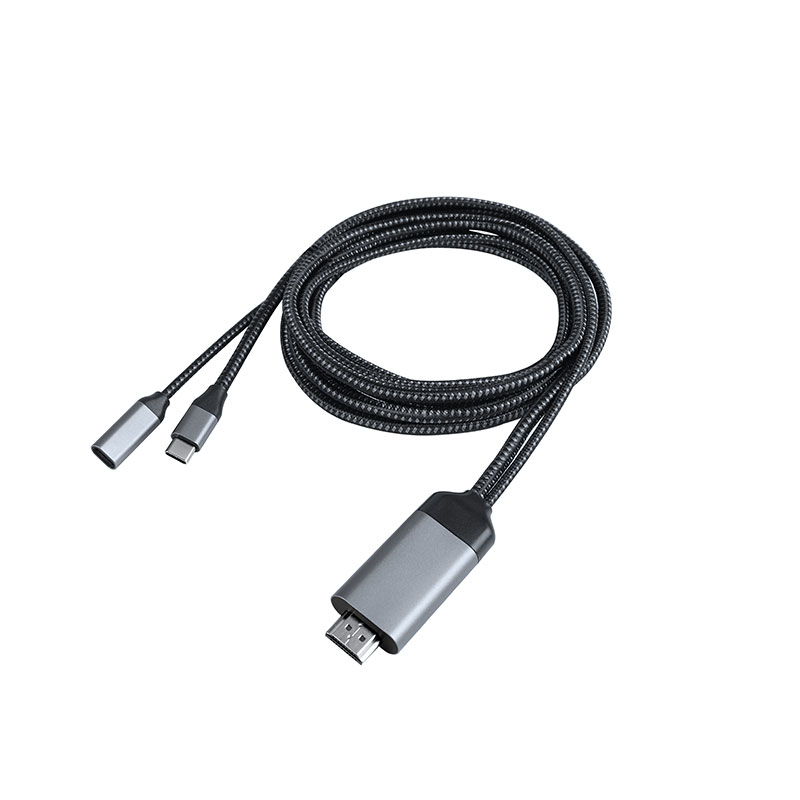 Type C 3.1 to HDMI converter cable with 100W PD charging